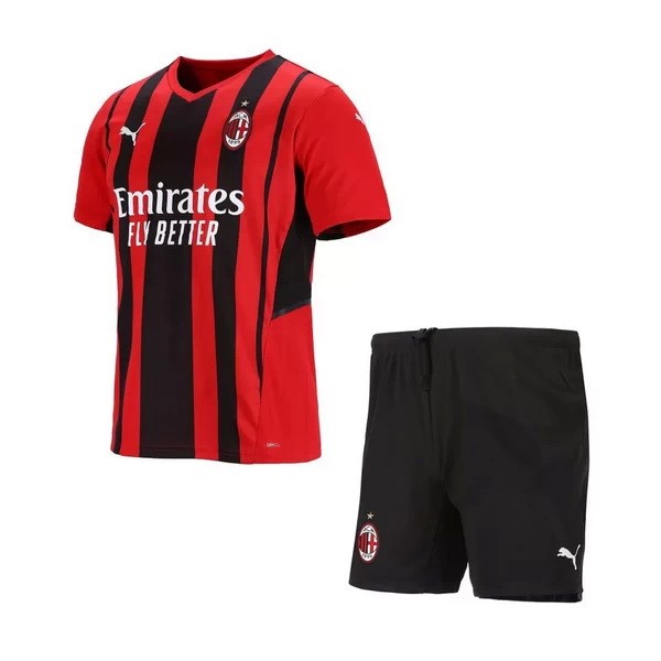 Camiseta AC Milan Primera equipo Niño 2021-22 Rojo